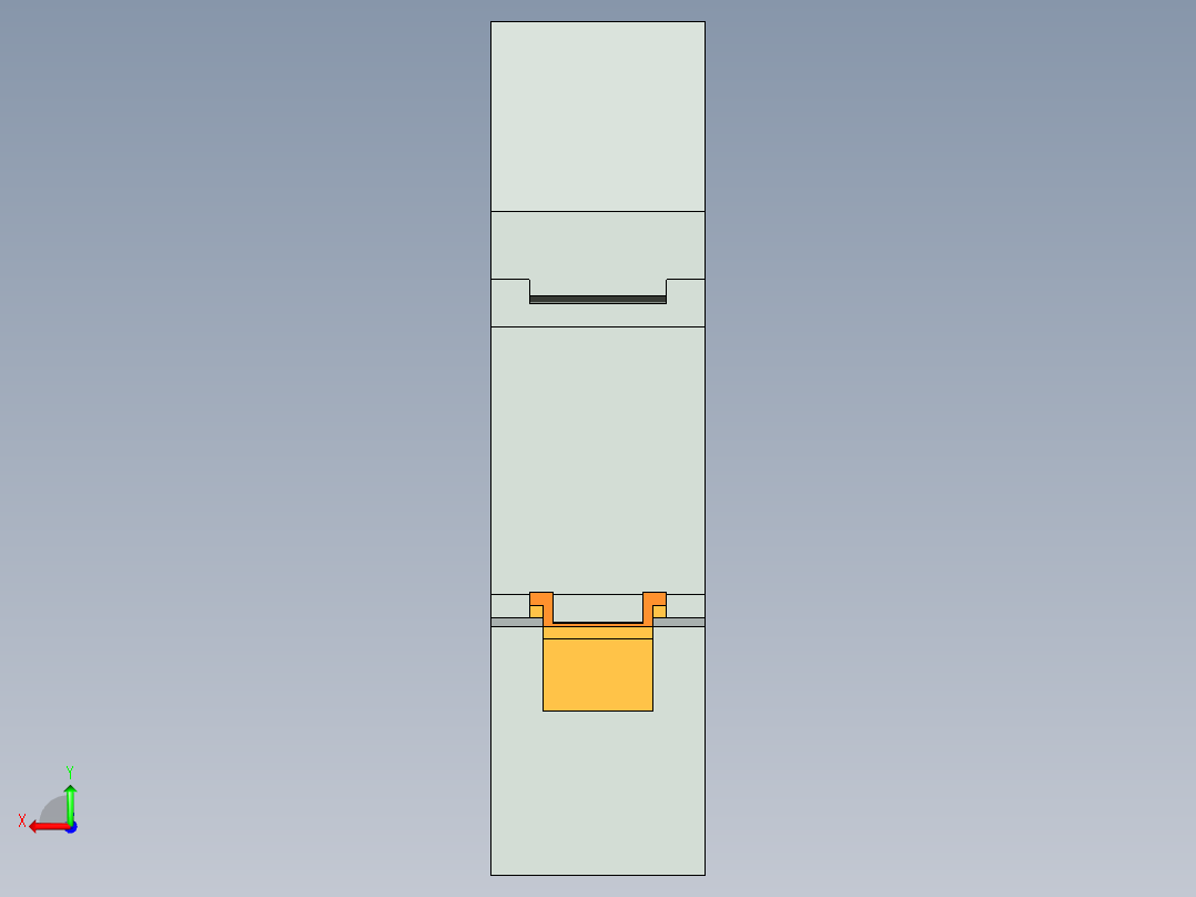 B2005237-Din Rail Style 电源单元，UNO-PS1AC24DC 30W，PN 2902991后视图