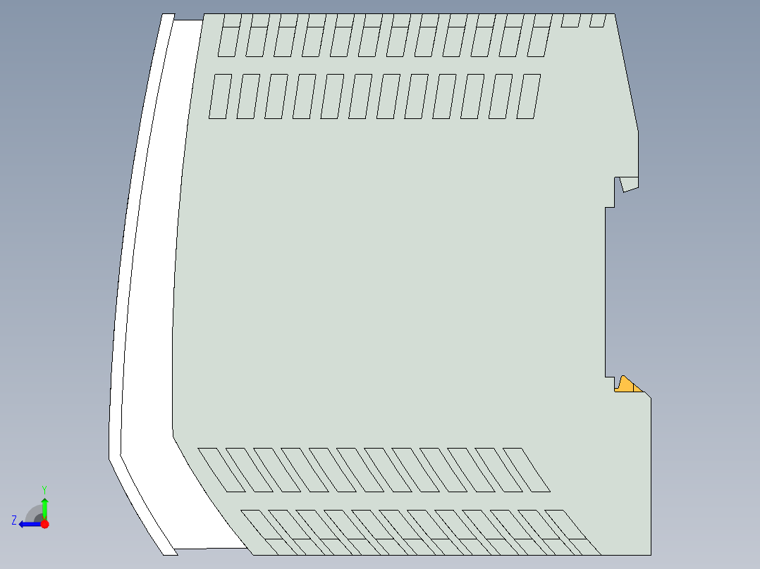 B2005237-Din Rail Style 电源单元，UNO-PS1AC24DC 30W，PN 2902991右视图
