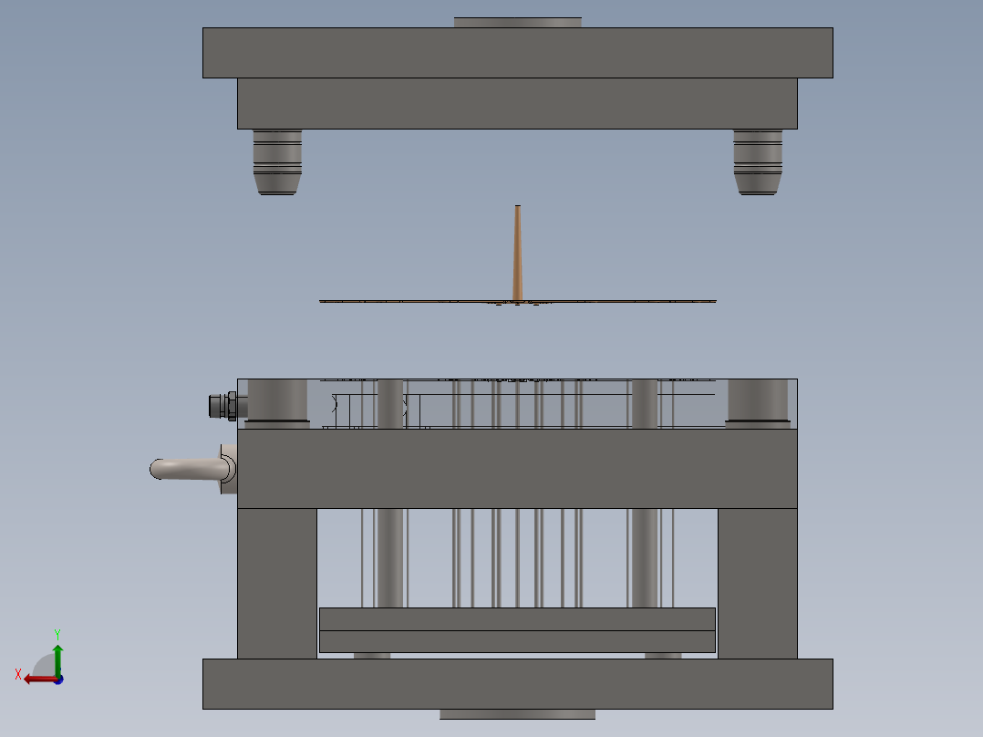 A2005292-塑料咖啡杯勺模具后视图