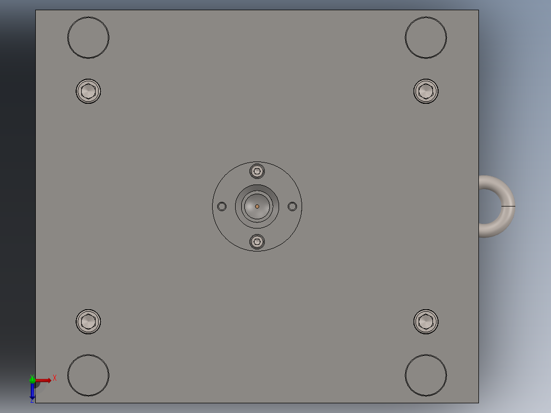 A2005292-塑料咖啡杯勺模具俯视图