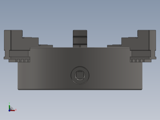 3爪车床卡盘250毫米(4英寸)前视缩略图