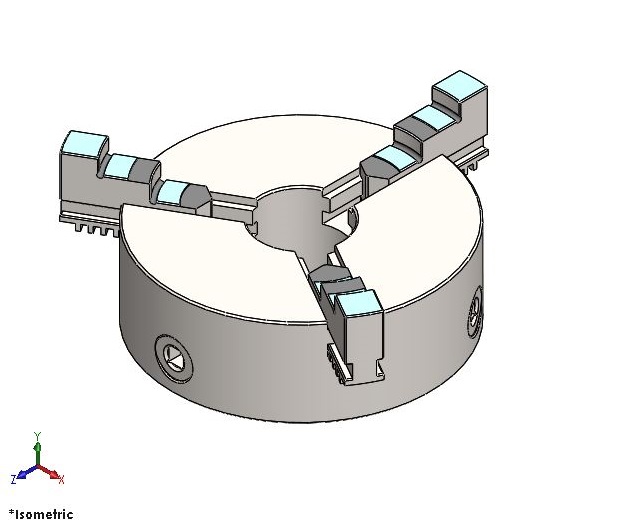 3爪车床卡盘250毫米(4英寸)