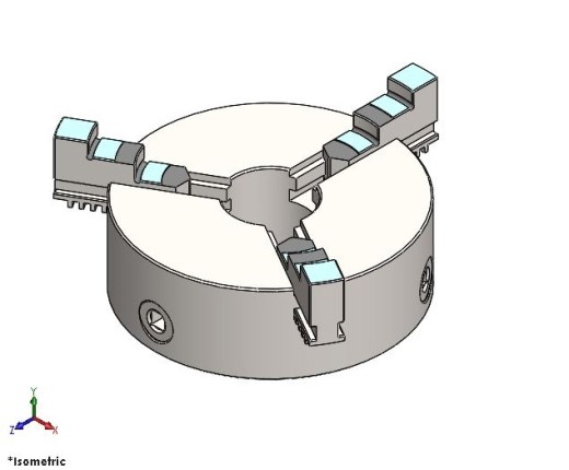 3爪车床卡盘250毫米(4英寸)缩略图