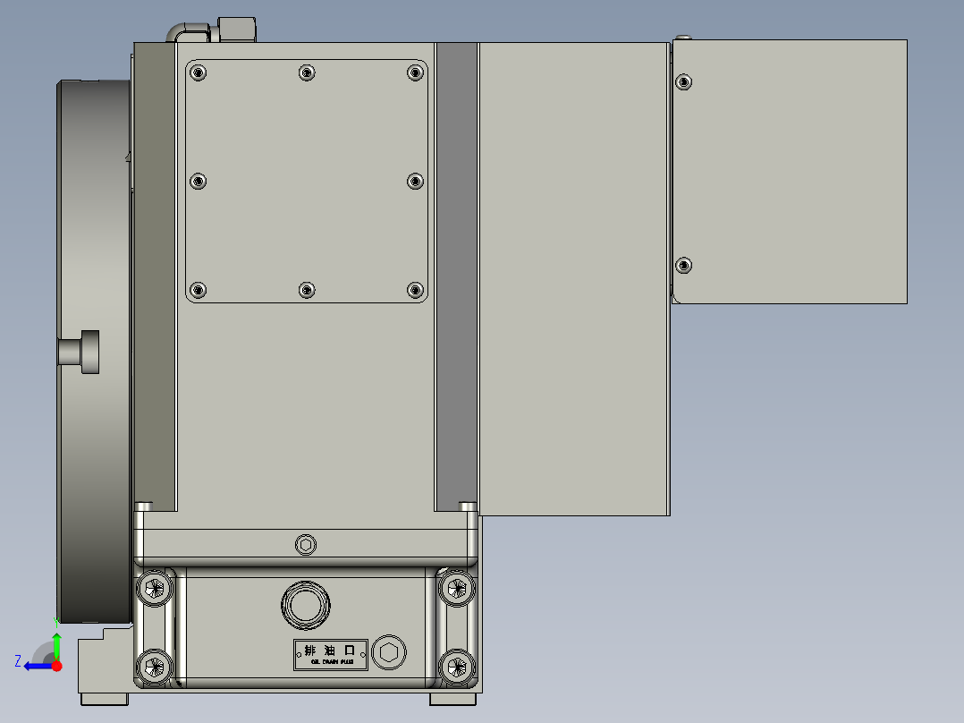HR-255N三维图右视图
