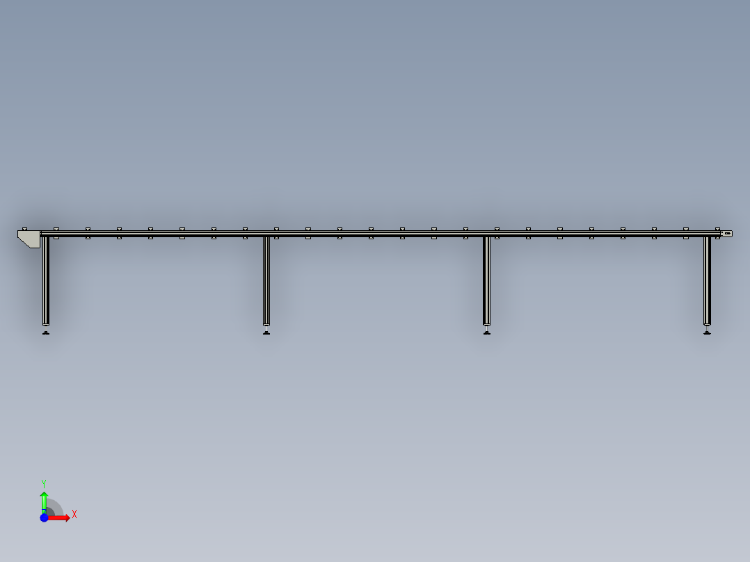 芯棒回流线前视图