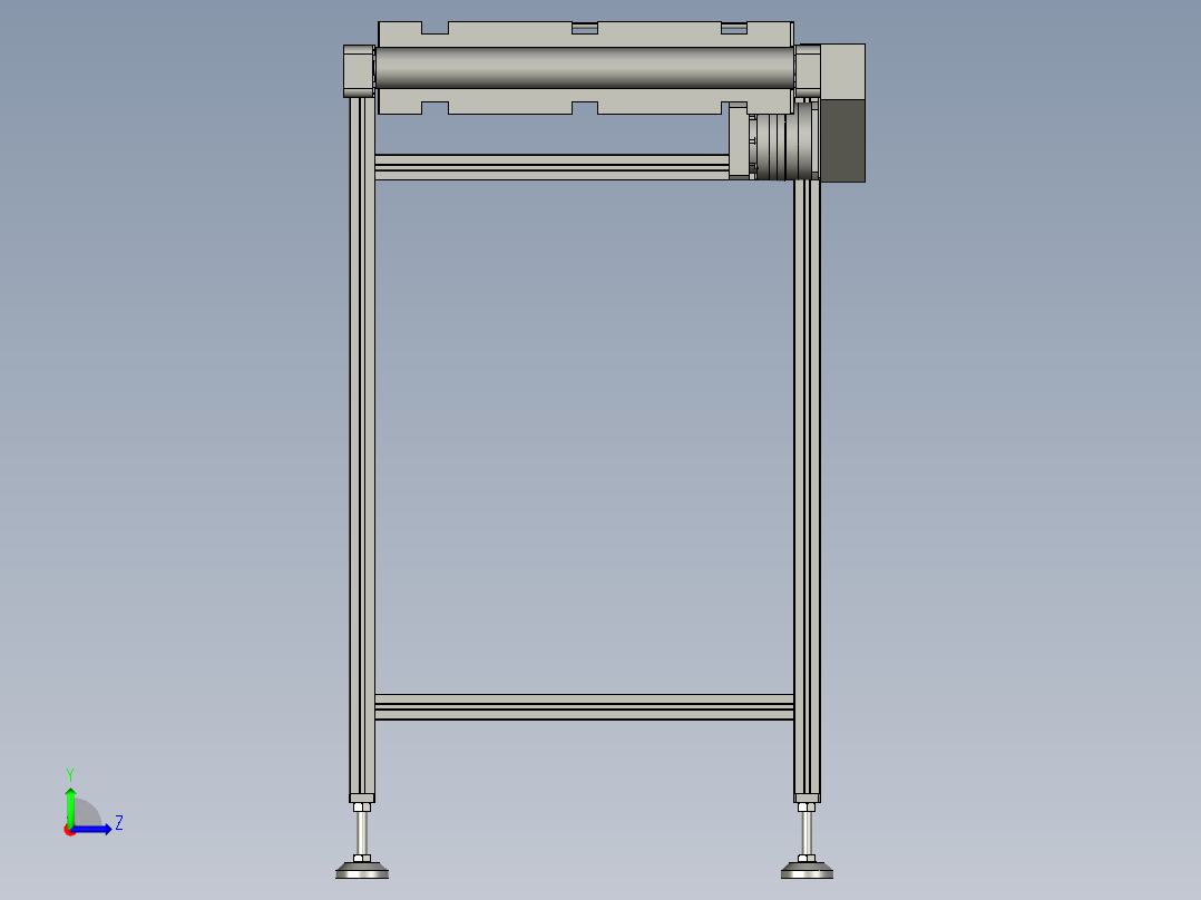 芯棒回流线左视图