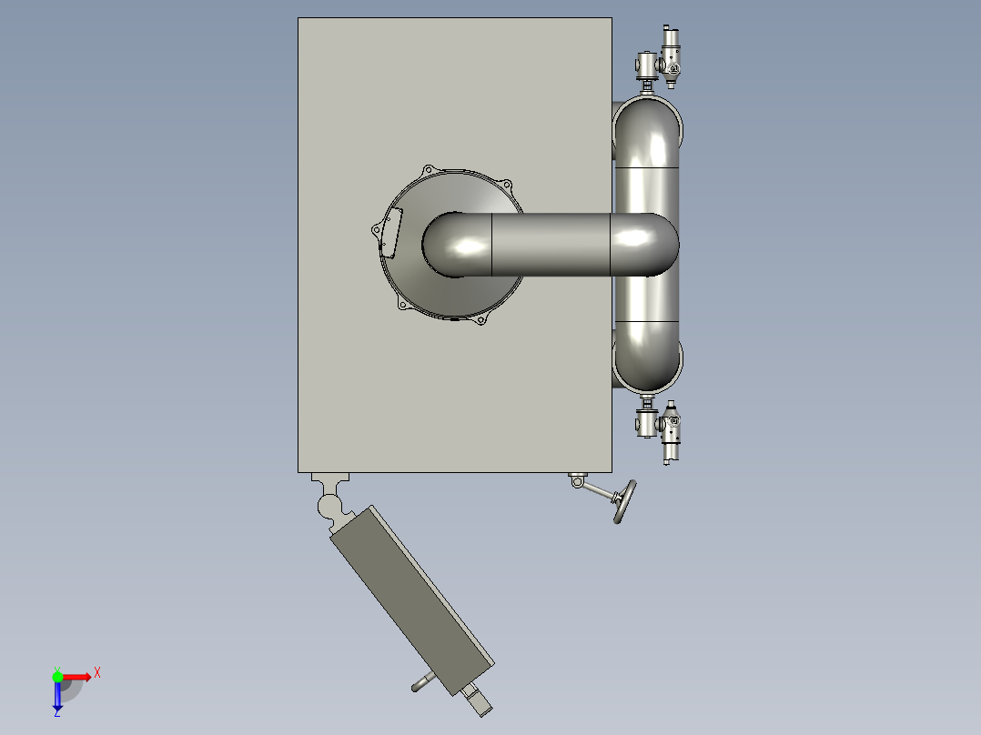 单片机控制电阻炉俯视图