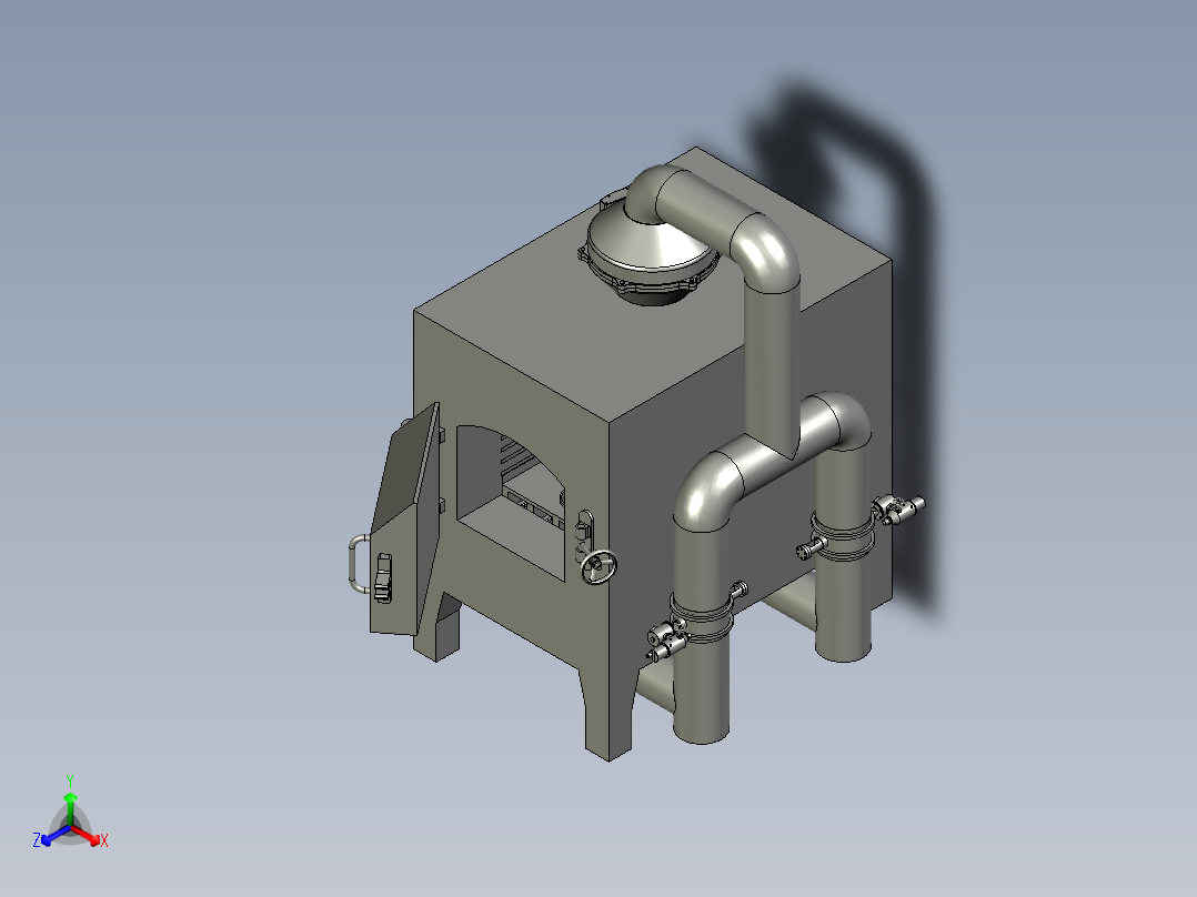 单片机控制电阻炉正等轴测图