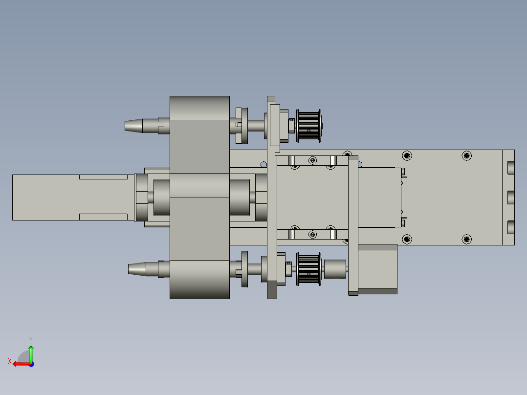 擦纸机构-组件后视图