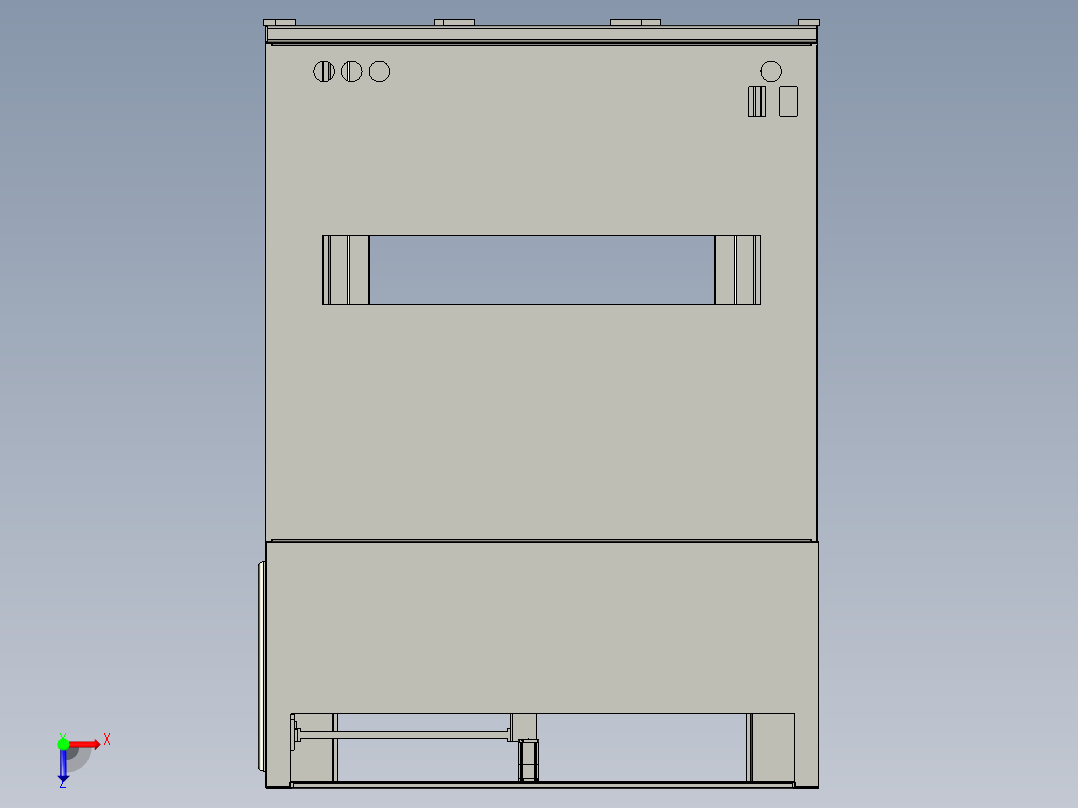 激光分切设备俯视图