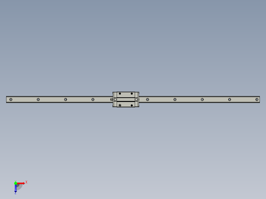 滑轨EGH15CAEL550俯视图