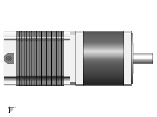 34HS混合式行星减速步进电机[34HS3404-C16X]左视缩略图