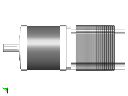 34HS混合式行星减速步进电机[34HS3404-C16X]右视缩略图