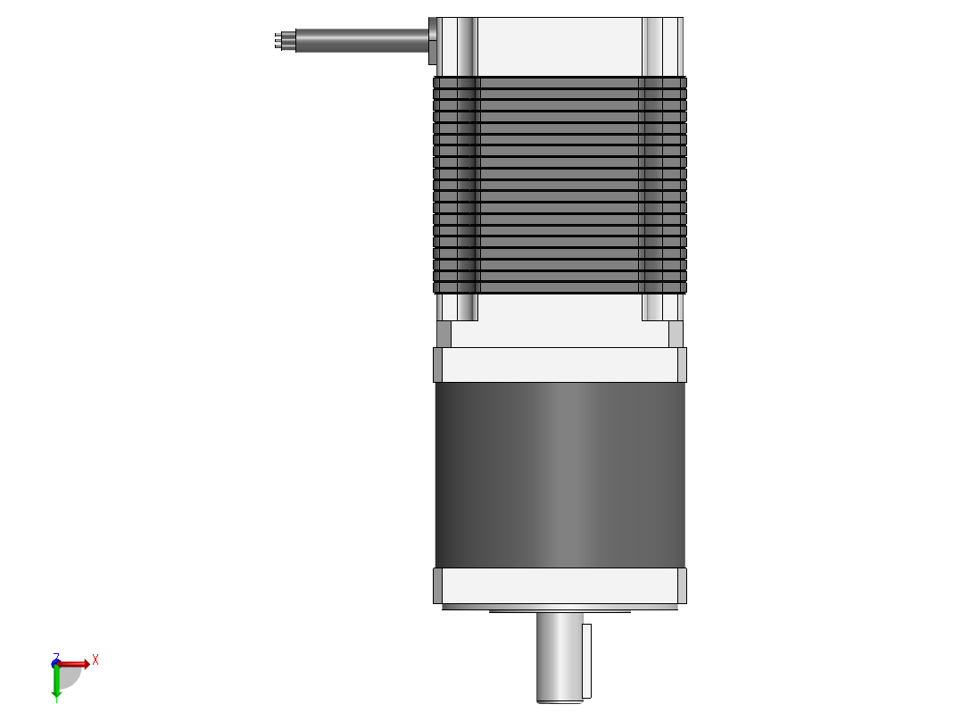 34HS混合式行星减速步进电机[34HS3404-C16X]俯视图