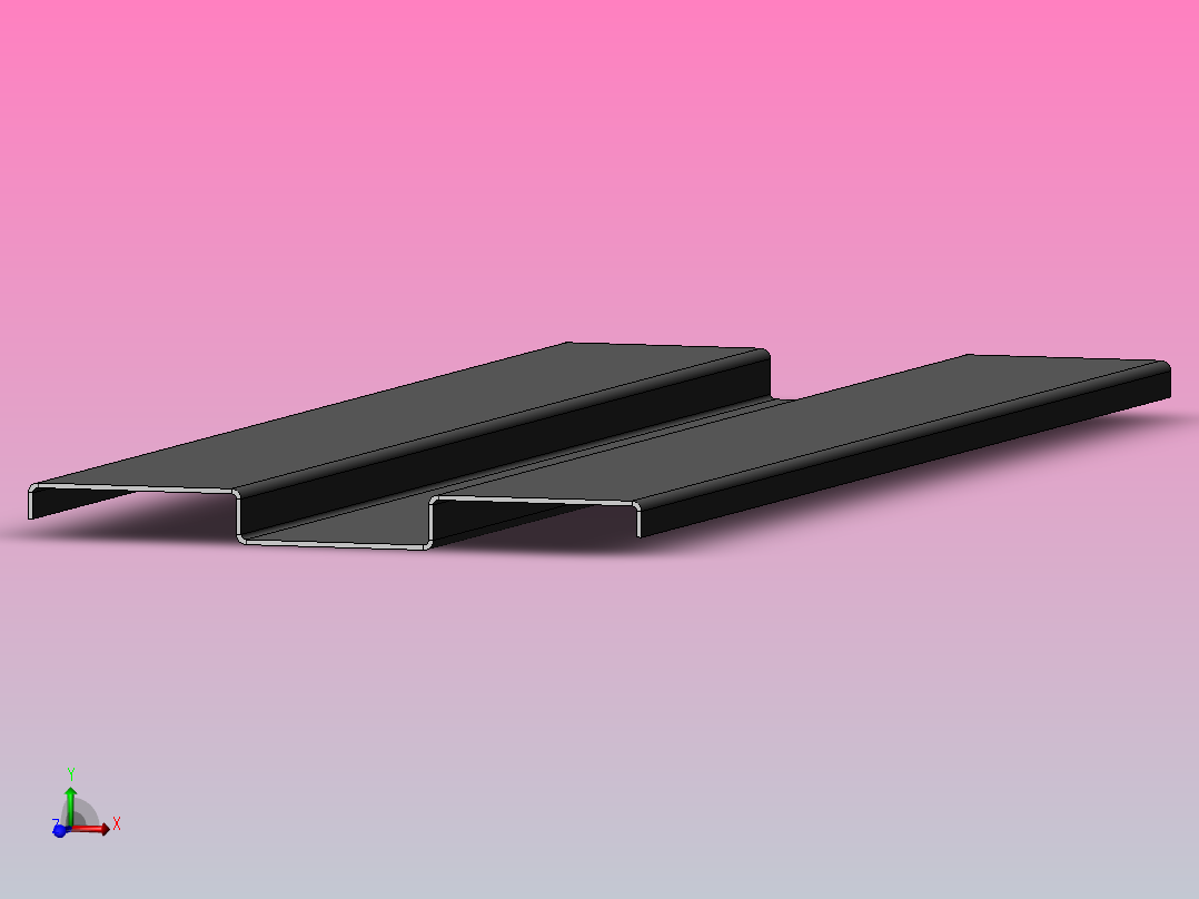 辊轧成型(外壳型材的辊组)主视图