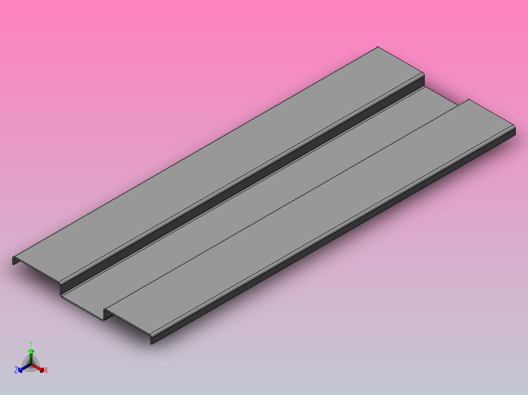 辊轧成型(外壳型材的辊组)正等轴测图