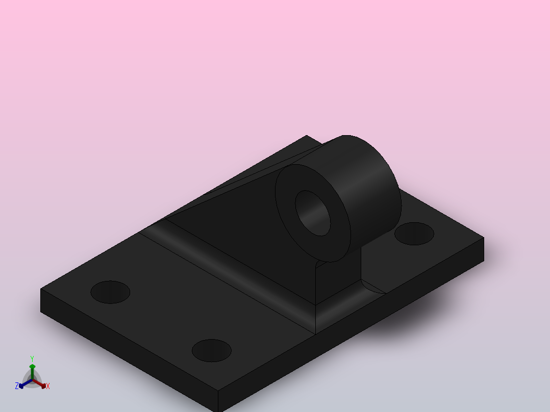 CBB单耳座[63]气缸附件主视图