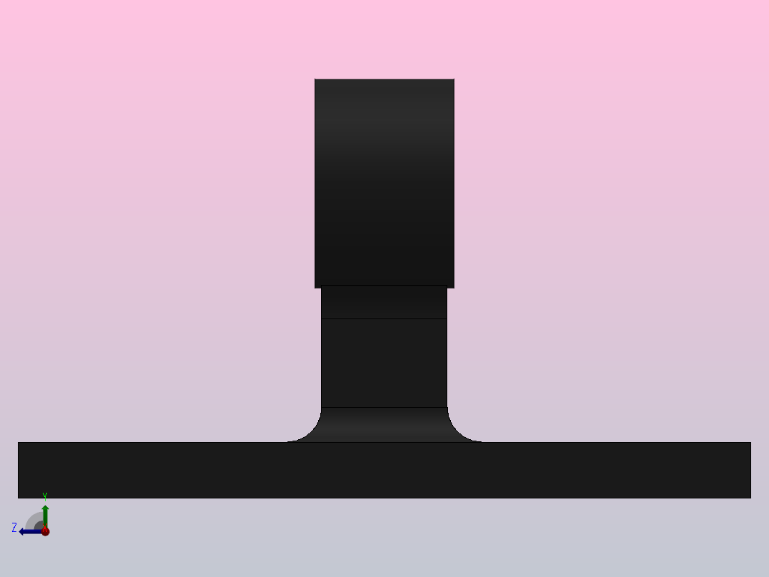 CBB单耳座[63]气缸附件右视图