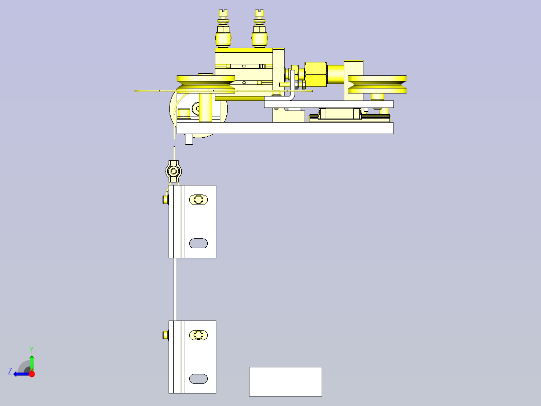 一款钢丝式卷帘3D图模型右视图
