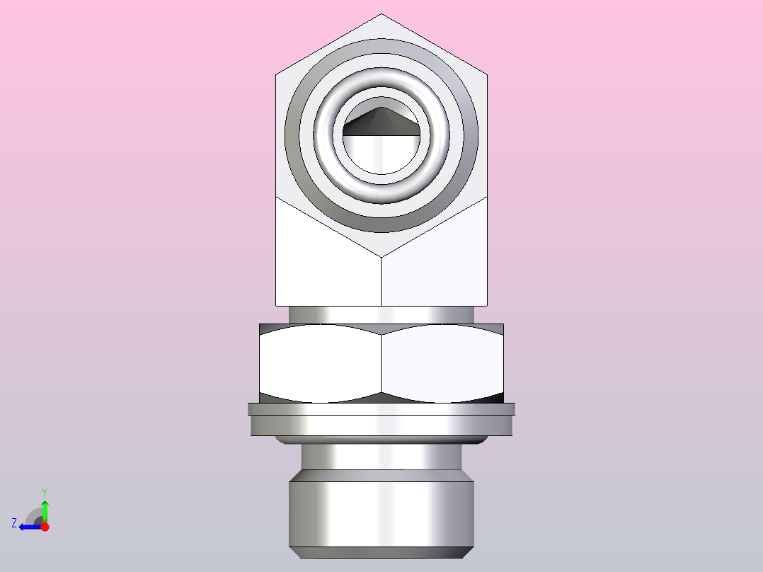 Lok公螺柱弯头6 6C4OMLOS右视图