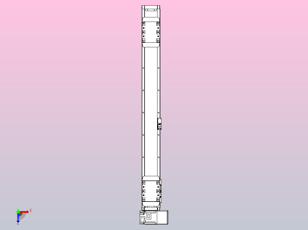 皮带直线轴双滑块型TPA-GCBS-80-P60-L275-RU-M20-N3俯视图