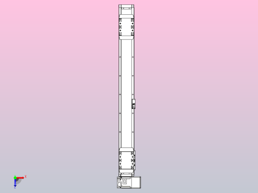 皮带直线轴双滑块型TPA-GCBS-80-P60-L275-RU-M20-N3俯视缩略图