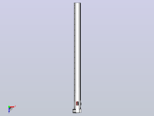 皮带直线轴半封闭可选导轨TPA-HNB-120D-110-L1700-RP-C-P40-N3俯视缩略图