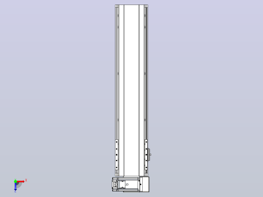 皮带直线轴半封闭可选导轨TPA-HNB-140D-120-L500-RU-C-P40-N3俯视缩略图