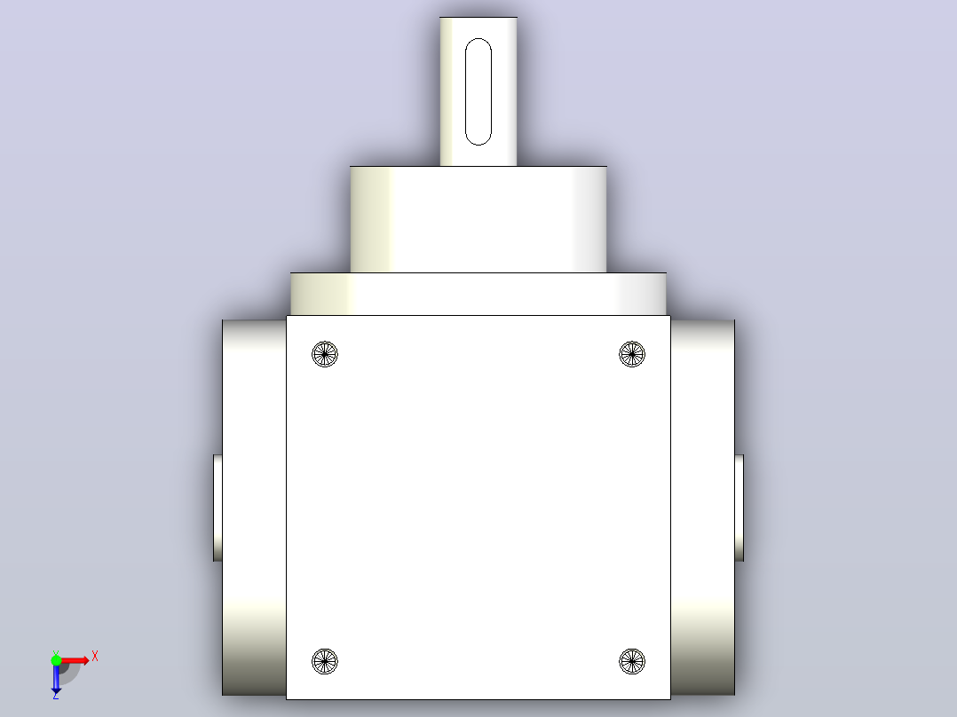 90系列精密转向器PW90-A1-B3俯视图