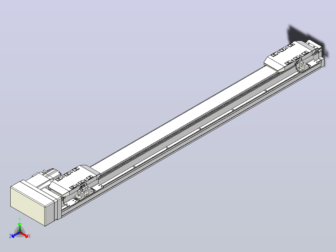 滚珠丝杠线性轴TPA-GCRS-50-1205C-L250-MR-M10-N3主视图
