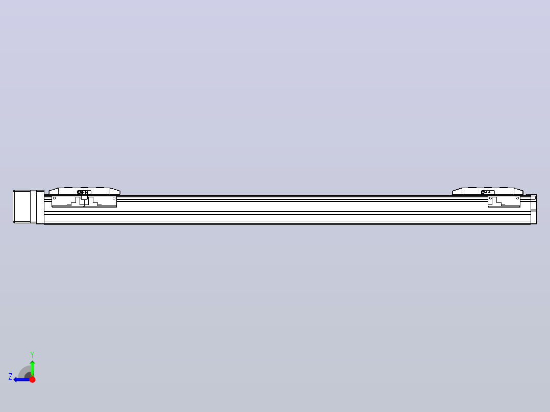 滚珠丝杠线性轴TPA-GCRS-50-1205C-L250-MR-M10-N3右视图