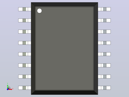 106x SOIC 封装（小外形集成电路）SOIC127P1042X450-16N前视缩略图