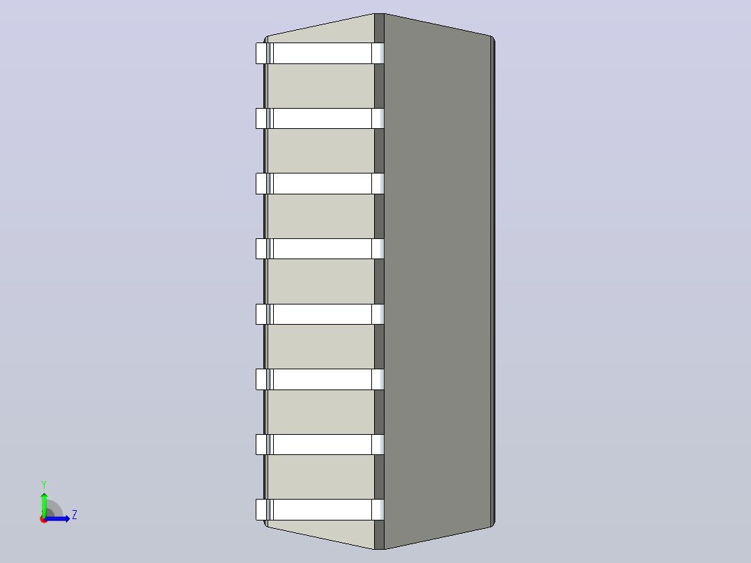 106x SOIC 封装（小外形集成电路）SOIC127P1042X450-16N左视图