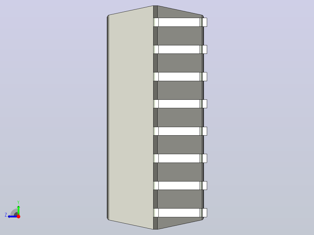106x SOIC 封装（小外形集成电路）SOIC127P1042X450-16N右视图