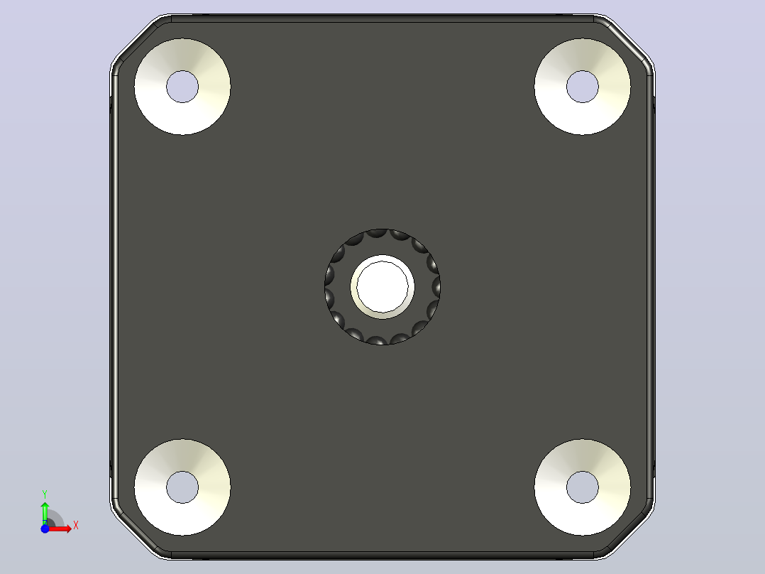 Nema_17_PHB42S40-401电机前视图