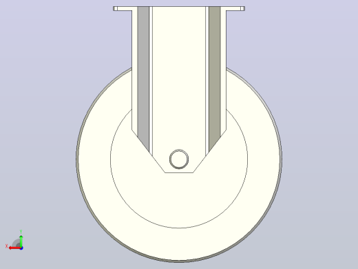 中载型(110~130kg)固定型脚轮[CAFG150-UB]后视缩略图
