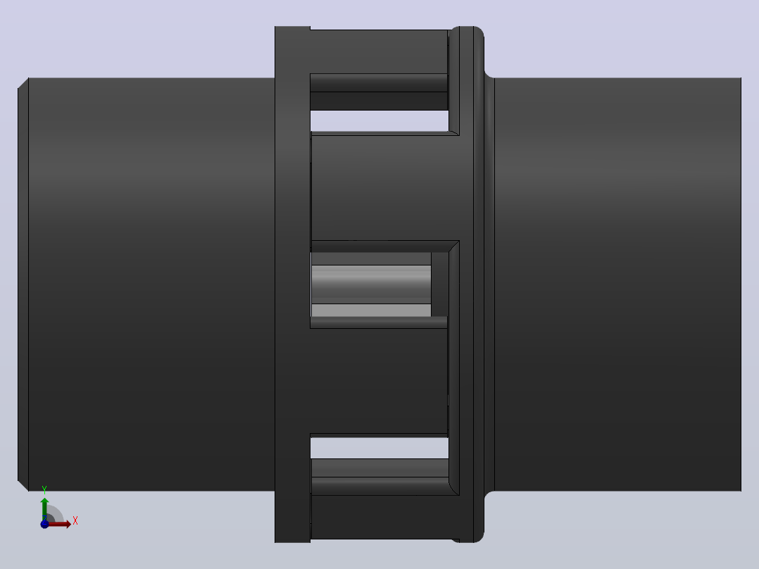 LM型梅花形弹性联轴器_LM7联轴器J138×82／Z38×60前视图