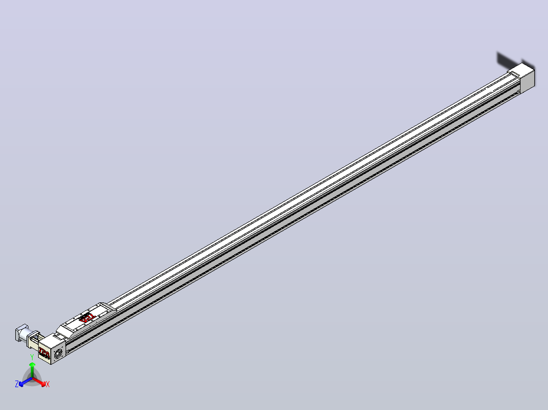 伺服电机集成皮带传动直线执行器TPA-OCB-80-140-L2450-DL-J60-N3主视图