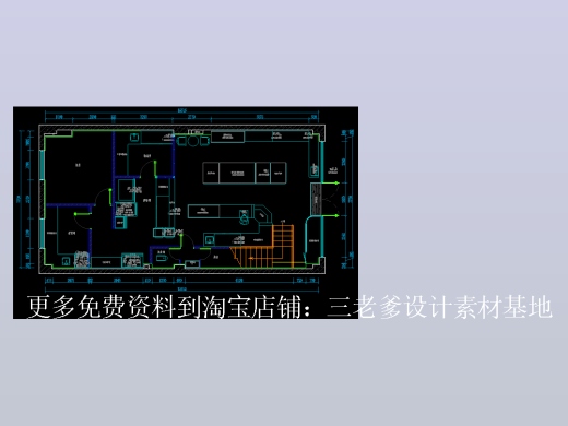面包烘焙平面布置图CAD图纸