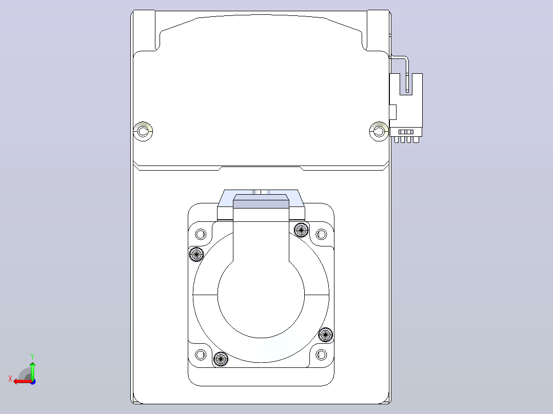 日规模组半封闭丝杆TPA-HNR-105D-1610C-L150-MP-Y-P40-N3后视图