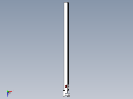 皮带直线轴半封闭可选导轨TPA-HNB-120D-110-L1900-ML-Y-P40-N3俯视缩略图
