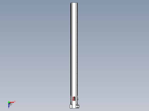 皮带直线轴半封闭可选导轨TPA-HNB-120D-110-L1550-LP-Y-P40-N3俯视缩略图