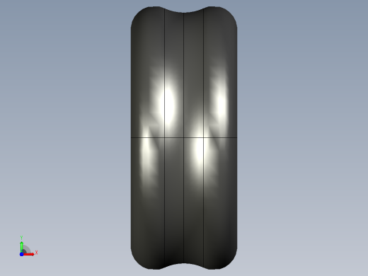 完整的x形环(方形环-具有所有配置的Solidworks零件前视缩略图