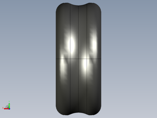 完整的x形环(方形环-具有所有配置的Solidworks零件后视缩略图