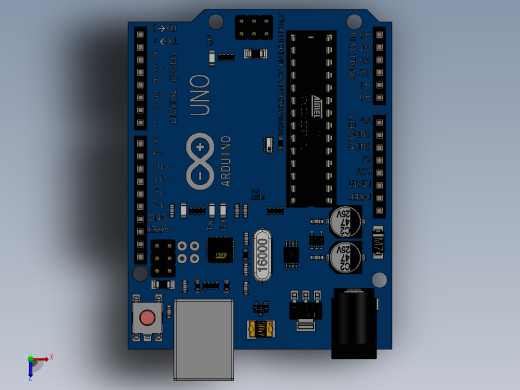 Arduino UNO电子开发板俯视缩略图