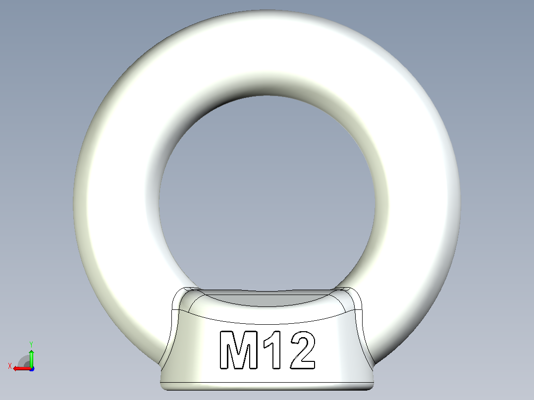 吊环M12后视图