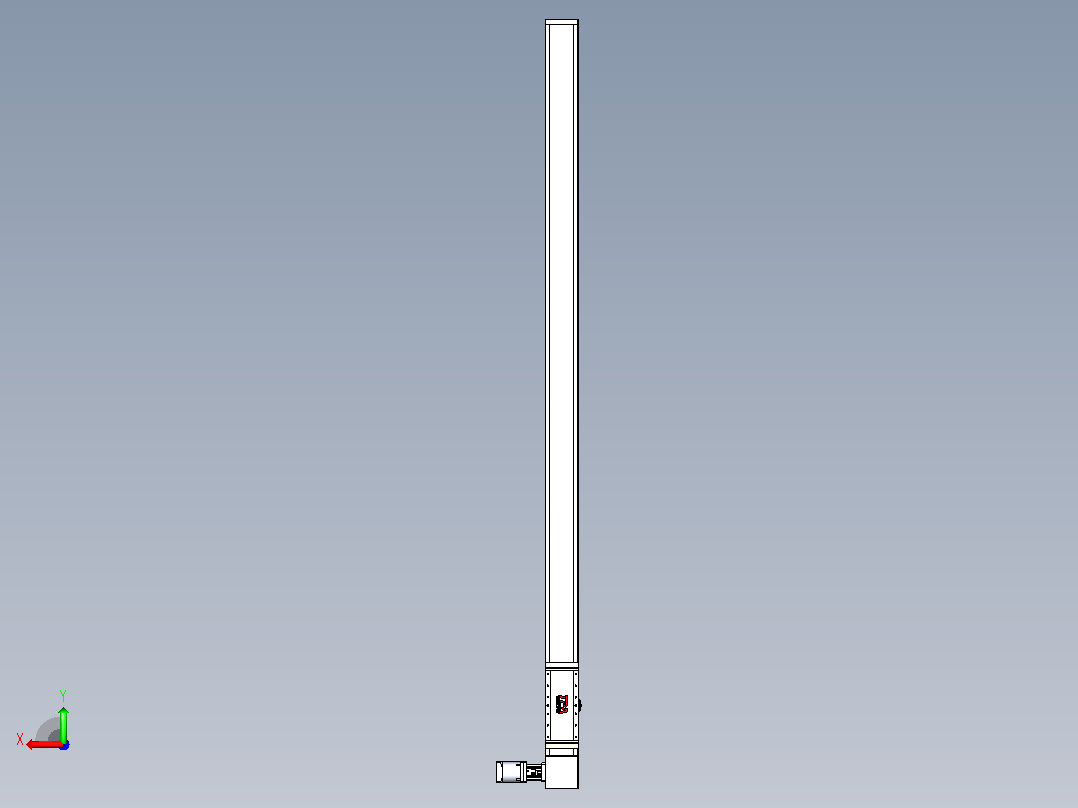 伺服电机集成皮带传动直线执行器TPA-OCB-140-256-L2550-DR-J90-N3后视图