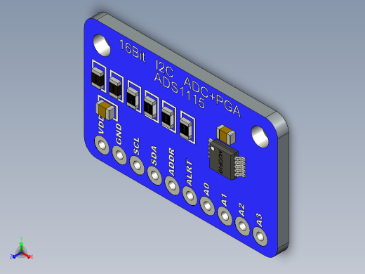 16位I2C ADC+PGA - ADS1115主视缩略图