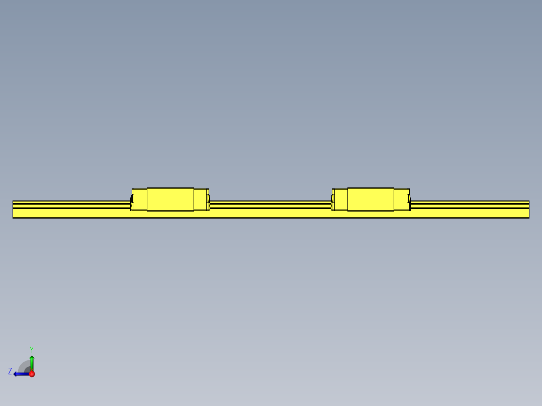 玻璃板粘结夹具前视图