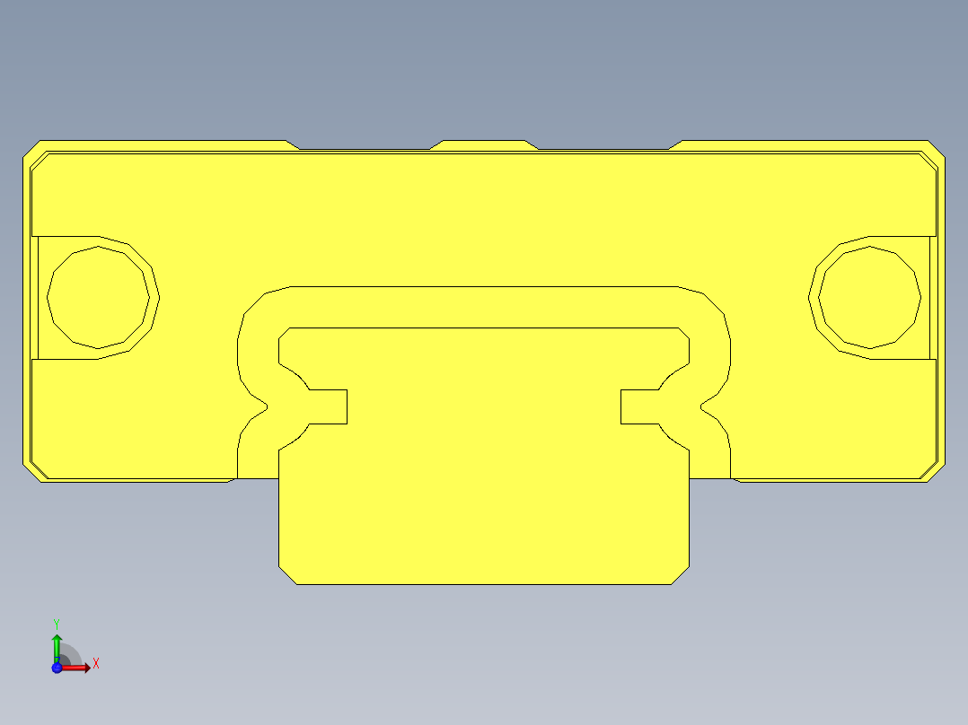 玻璃板粘结夹具左视图
